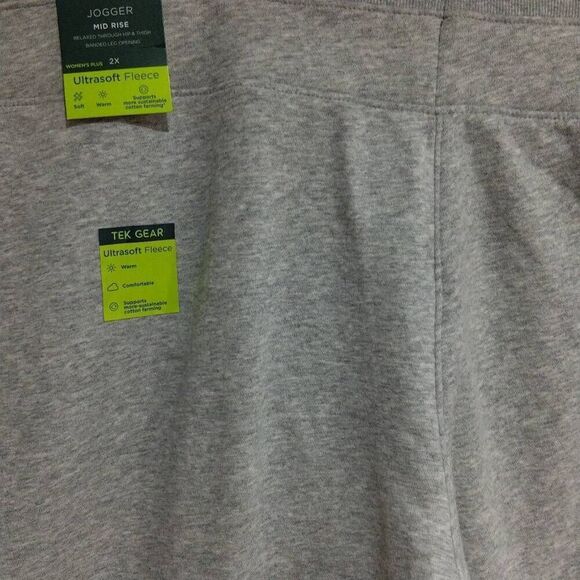 TEK GEAR Joggers, NWT, Mid Rise Women's 2XL Grey - Picture 5 of 9